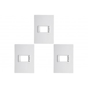 Kit C/3 - Placa Conjunto Modular Ilumi Vivaz 4X2 - 1 Modu... Kit C/3 - Placa Conjunto Modular Ilumi Vivaz 4X2 - 1 Modu...