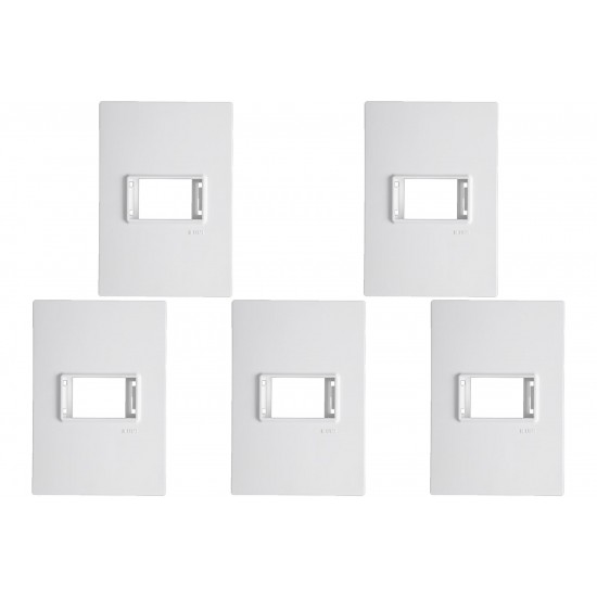 Kit C/5 - Placa Conjunto Modular Ilumi Vivaz 4X2 - 1 Modu...