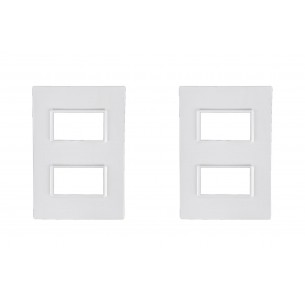 Kit C/2 - Placa Conjunto Modular Ilumi Vivaz 4X2 - 2 Modu... Kit C/2 - Placa Conjunto Modular Ilumi Vivaz 4X2 - 2 Modu...