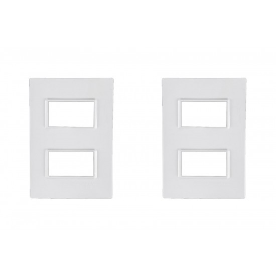 Kit C/2 - Placa Conjunto Modular Ilumi Vivaz 4X2 - 2 Modu... Kit C/2 - Placa Conjunto Modular Ilumi Vivaz 4X2 - 2 Modu...