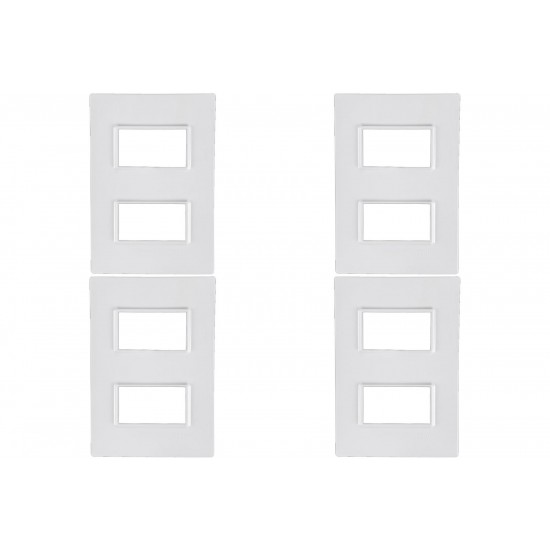 Kit C/4 - Placa Conjunto Modular Ilumi Vivaz 4X2 - 2 Modu... Kit C/4 - Placa Conjunto Modular Ilumi Vivaz 4X2 - 2 Modu...