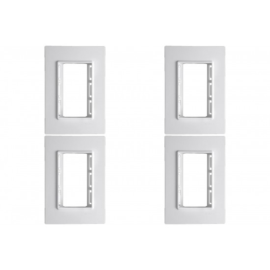 Kit C/4 - Placa Conjunto Modular Ilumi Vivaz 4X2 - 3 Modu...