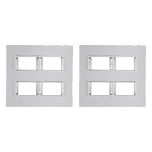 Kit C/2 - Placa Conjunto Modular Ilumi Vivaz 4X4 - 2 Modu... Kit C/2 - Placa Conjunto Modular Ilumi Vivaz 4X4 - 2 Modu...