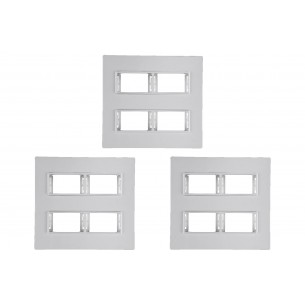 Kit C/3 - Placa Conjunto Modular Ilumi Vivaz 4X4 - 2 Modu... Kit C/3 - Placa Conjunto Modular Ilumi Vivaz 4X4 - 2 Modu...