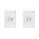 Kit C/2 - Conjunto Ilumi Vivaz Branco Com Placa 1 Tomada ...