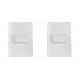 Kit C/2 - Conjunto Ilumi Vivaz Branco Com Placa 1 Simples... Kit C/2 - Conjunto Ilumi Vivaz Branco Com Placa 1 Simples...
