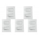 Kit C/5 - Conjunto Ilumi Vivaz Branco Com Placa 2 Simples... Kit C/5 - Conjunto Ilumi Vivaz Branco Com Placa 2 Simples...