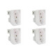 Kit C/4 - Modulo Steck Linha Stella 1 Tomada 10A. Branco ...