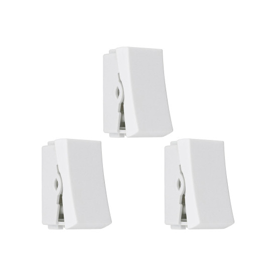 Kit C/3 - Modulo Steck Linha Stella 1 Simples 10A. Branco...