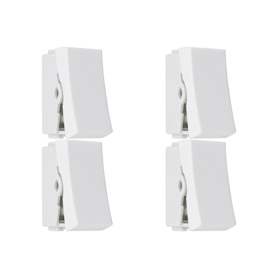 Kit C/4 - Modulo Steck Linha Stella 1 Simples 10A. Branco...