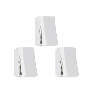 Kit C/3 - Modulo Steck Linha Stella 1 Paralelo 10A. Branc...