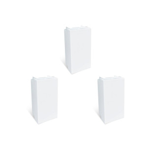 Kit C/3 - Modulo Steck Linha Stella Cego Branco 868090