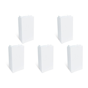 Kit C/5 - Modulo Steck Linha Stella Cego Branco 868090
