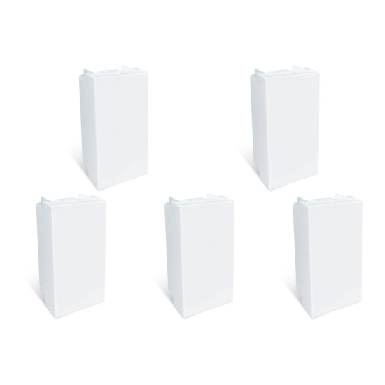 Kit C/5 - Modulo Steck Linha Stella Cego Branco 868090