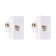 Kit C/2 - Modulo Steck Linha Stella Tomada Rj45 - Branco ... Kit C/2 - Modulo Steck Linha Stella Tomada Rj45 - Branco ...