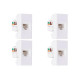Kit C/4 - Modulo Steck Linha Stella Tomada Rj45 - Branco ...