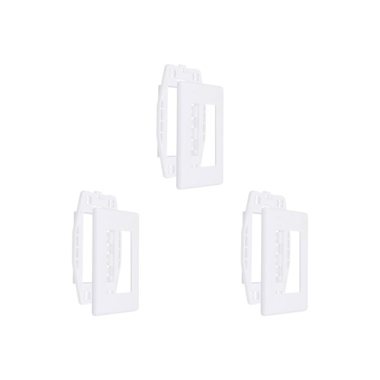 Kit C/3 - Placa Steck Linha Stella Branca 4X2 - 3 Modulos... Kit C/3 - Placa Steck Linha Stella Branca 4X2 - 3 Modulos...