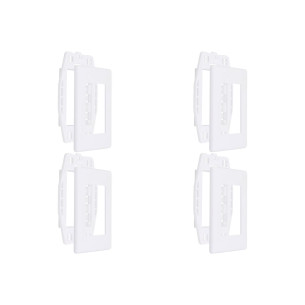 Kit C/4 - Placa Steck Linha Stella Branca 4X2 - 3 Modulos...