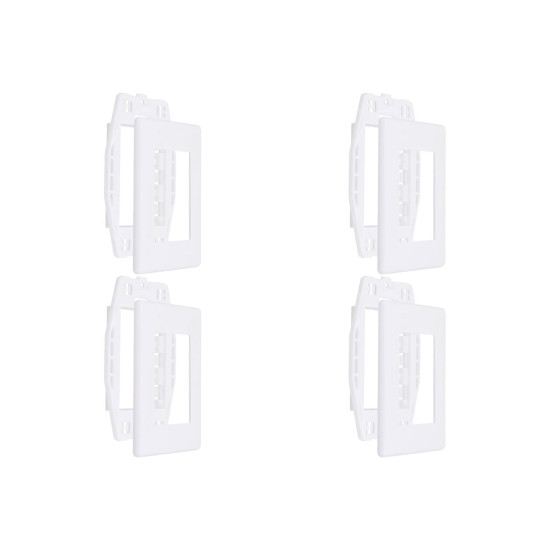 Kit C/4 - Placa Steck Linha Stella Branca 4X2 - 3 Modulos...