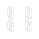 Kit C/4 - Placa Steck Linha Stella Branca 4X2 - 3 Modulos...