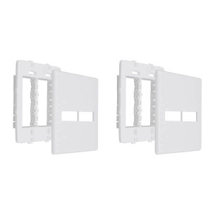 Kit C/2 - Placa Steck Linha Stella Branca 4X4 - 1 Modulo ...