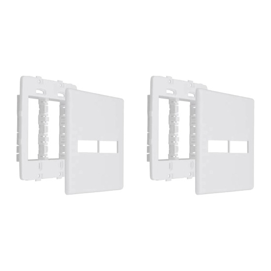 Kit C/2 - Placa Steck Linha Stella Branca 4X4 - 1 Modulo ...