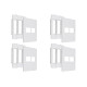Kit C/4 - Placa Steck Linha Stella Branca 4X4 - 2 Modulos...