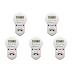 Kit C/5 - Timer Digital Qualitronix Bivolt Qtd01