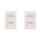 Kit C/2 - Conjunto Steck Linha Stella Com Placa 2 Tomadas...