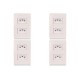 Kit C/4 - Conjunto Steck Linha Stella Com Placa 2 Tomadas...