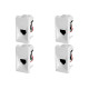 Kit C/4 - Modulo Pial Pop Branco Tomada Telefone Rj11 - L...