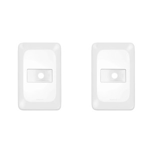 Kit C/2 - Placa Pial Pop Branca 4X2 - Saida Fio Lgp20F