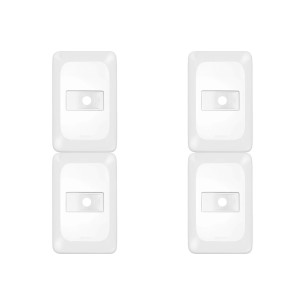 Kit C/4 - Placa Pial Pop Branca 4X2 - Saida Fio Lgp20F