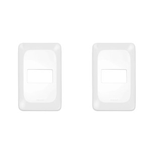 Kit C/2 - Placa Pial Pop Branca 4X2 - 1 Modulo Lgp21