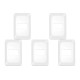 Kit C/5 - Placa Pial Pop Branca 4X2 - 1 Modulo Lgp21