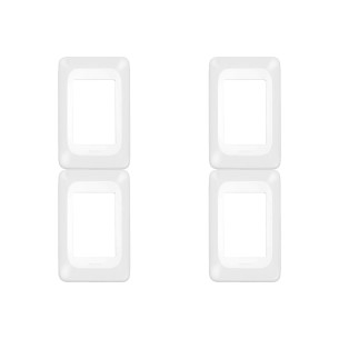 Kit C/4 - Placa Pial Pop Branca 4X2 - 3 Modulos Juntos Lgp23