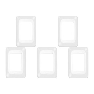 Kit C/5 - Placa Pial Pop Branca 4X2 - 3 Modulos Juntos Lgp23