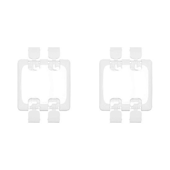 Kit C/2 - Placa Pial Pop Branca 4X4 - Cega Lgp40