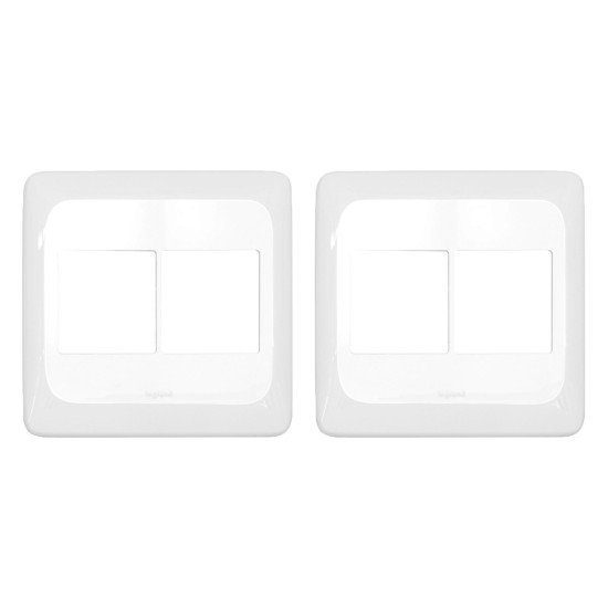 Kit C/2 - Placa Pial Pop Branca 4X4 - 2 Modulos+2 Modulos...