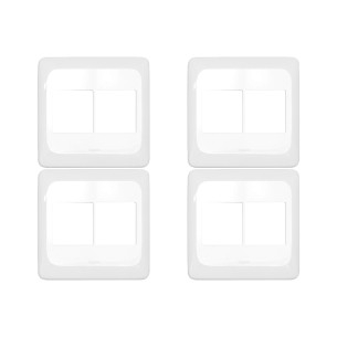 Kit C/4 - Placa Pial Pop Branca 4X4 - 2 Modulos+2 Modulos...