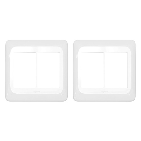 Kit C/2 - Placa Pial Pop Branca 4X4 - 3 Modulos+3 Modulos...