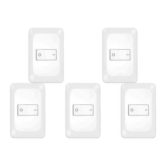 Kit C/5 - Conjunto Pial Pop Modulo Com Placa 4X2 - Bipola...