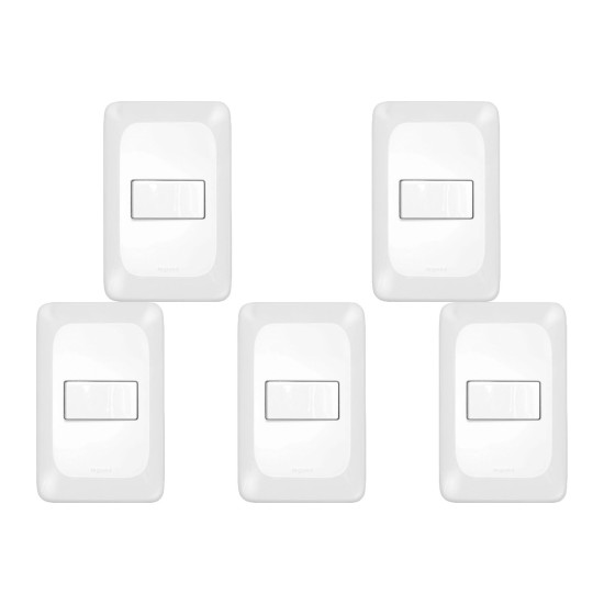 Kit C/5 - Conjunto Pial Pop Modulo Com Placa 4X2 - 1 Para...