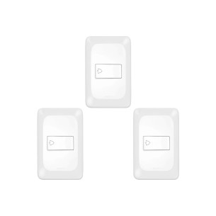 Kit C/3 - Conjunto Pial Pop Modulo Com Placa 4X2 - Pulsad...