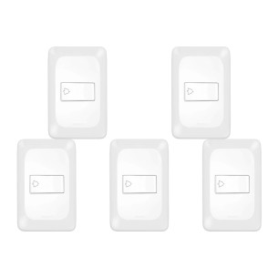 Kit C/5 - Conjunto Pial Pop Modulo Com Placa 4X2 - Pulsad...