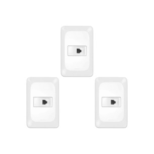 Kit C/3 - Conjunto Pial Pop Modulo Com Placa 4X2 - 1 Toma...