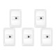 Kit C/5 - Conjunto Pial Pop Modulo Com Placa 4X2 - 1 Toma...