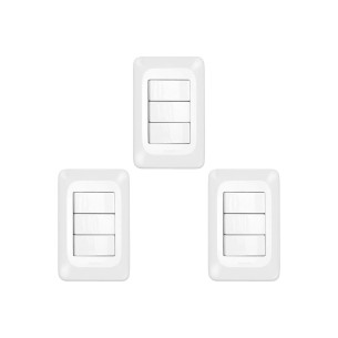 Kit C/3 - Conjunto Pial Pop Modulo Com Placa 4X2 - 3 Simp...