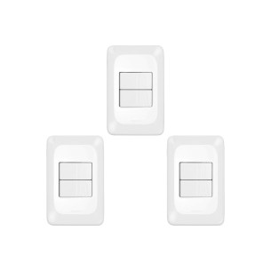 Kit C/3 - Conjunto Pial Pop Modulo Com Placa 4X2 - 2 Para...