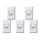 Kit C/5 - Conjunto Pial Pop Modulo Com Placa 4X2 - 1 Para...